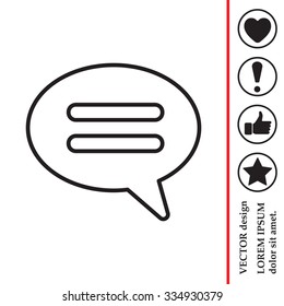 comment line icon