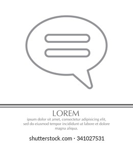 comment line icon