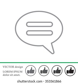 comment line icon