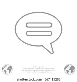 comment line icon