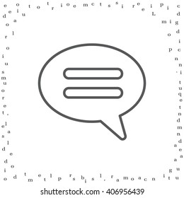 comment line icon