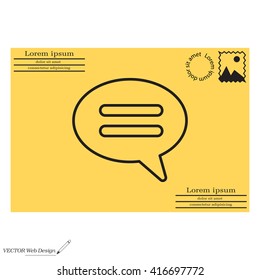 comment line icon