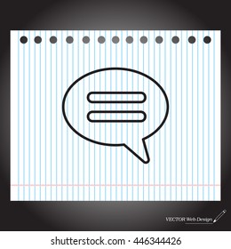 comment line icon
