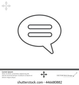 comment line icon