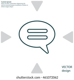 comment line icon