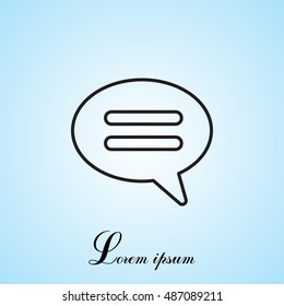 comment line icon