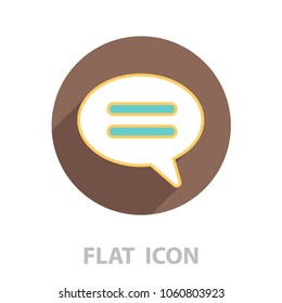 comment line icon. vector illustration