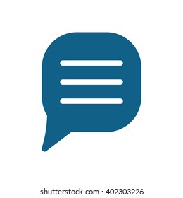 comment line  icon, vector illustration. Flat design style