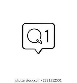 Diseño de iconos de estilo de línea de comentario