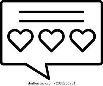 Comment line Vector Icon Design
