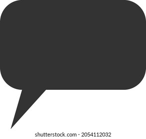 Comment message icon with flat style. Isolated vector comment message icon image, simple style.