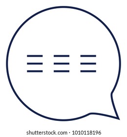 Comment modern minimal flat design style