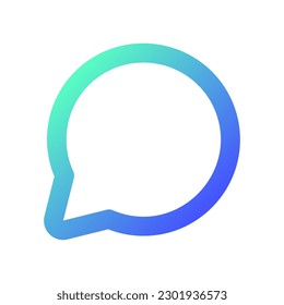 Comment pixel perfect gradient linear ui icon. Reply to social media post. Send message. Respond to chat. Line color user interface symbol. Modern style pictogram. Vector isolated outline illustration