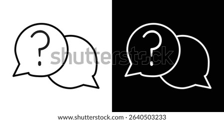 Comment question icon symbol concept for graphic design, Website, UI. EPS