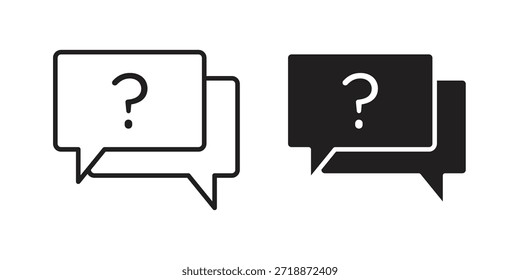 Comment question icons sign vectors. suitable for web, app, infographic, etc