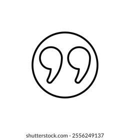 comment quote icon Flat symbol set outline