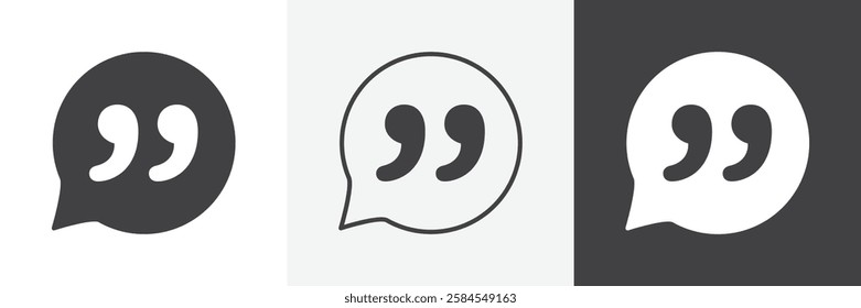 Comment quote icons graphics pack vectors.