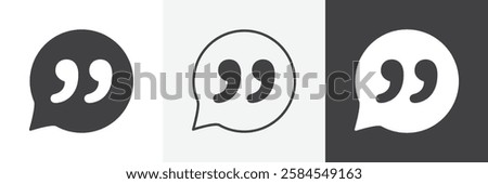 Comment quote icons graphics pack vectors.