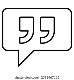  comment, Simple Testimonial Related Vector Line Icon.