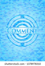 Comment sky blue mosaic emblem