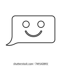Comment smile message black icon .