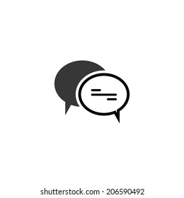 comment speech bubble icon. vector eps8