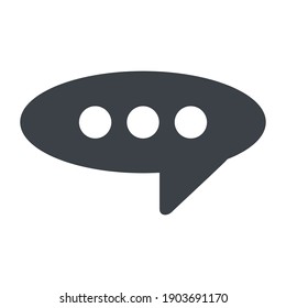Comment speech bubble shape, Free Icon