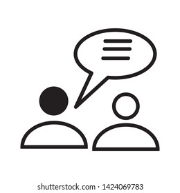 comment speech icon vector illustration template
