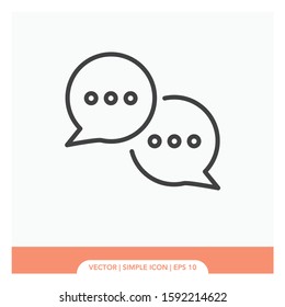 Comment symbol Icon Vector Illustration
