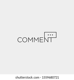 Comment Talk Logo Icon Template Vector Design