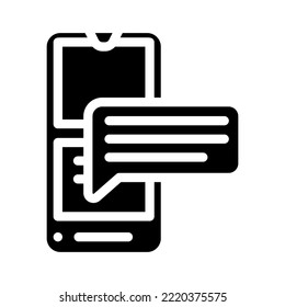 comment testimonial glyph icon vector. comment testimonial sign. isolated symbol illustration