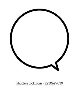 Comment thin line icon vector illustration