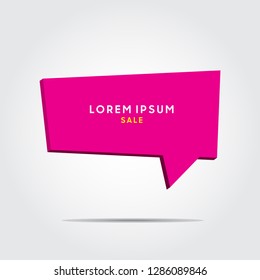 Comment trendy geomtetric banner in material design style. - Vector
