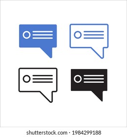 comment vector illustration, text and chat conversation icon