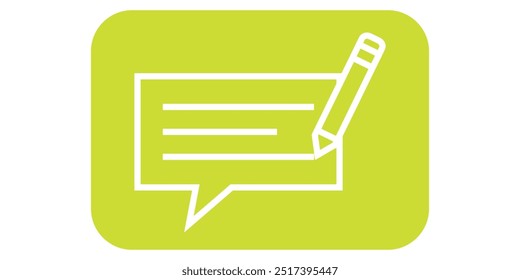 Commentary Vector Icon Design Illustration