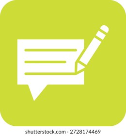 Commentary Vector Icon Design Illustration