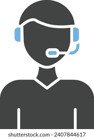 Commentator icon vector image. Suitable for mobile application web application and print media.