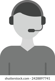 Commentator icon vector image. Suitable for mobile application web application and print media.