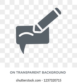 Comments icon. Comments design concept from  collection. Simple element vector illustration on transparent background.