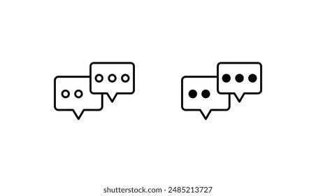 Comments icon design with white background stock illustration