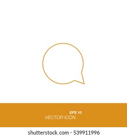 Comments icon in line style isolated on white background. Comments symbol for your design and logo. Vector illustration EPS 10.