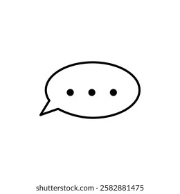 Comments icon logo sign set vector outline