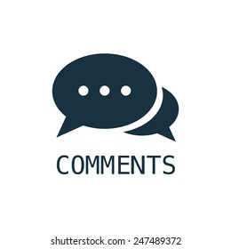 Comments Icon On White Background 