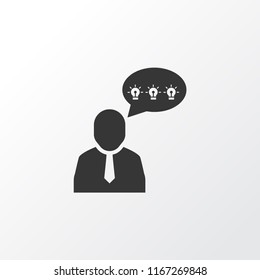 Comments icon symbol. Premium quality isolated brilliant idea element in trendy style.