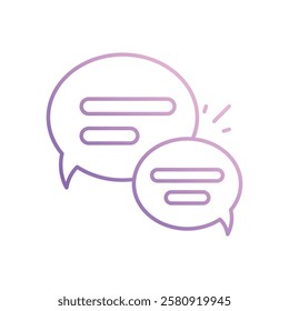 Comments icon vector stock illustration