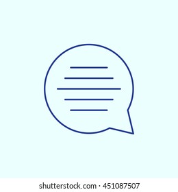 Comments Line icon. Eps-10.