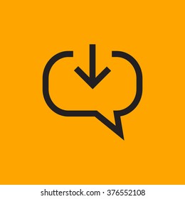 comments received, chat icon