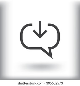 comments received, chat icon