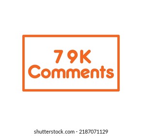 Kommentar-Zeichen, Vektorgrafik-Vektorgrafik mit fantastischer Schriftart auf weißem Hintergrund
