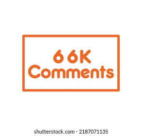 Comentarios etiqueta de signo ilustración de arte vectorial con fuente impresionante en fondo blanco